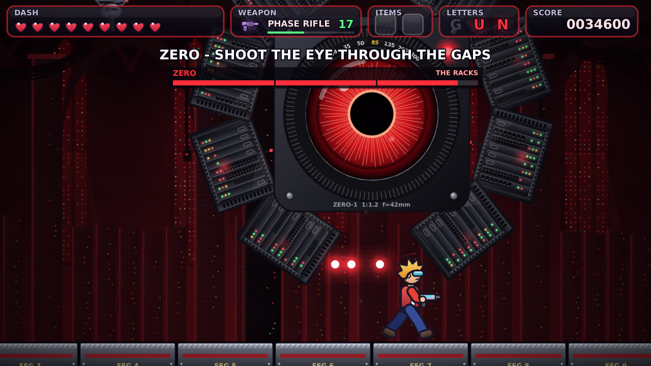 ZERO: the station AI's red eye.